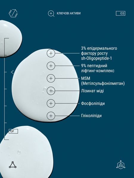 Сироватка мультипептидна з ефектом ліфтингу Multi Peptides & GF Advanced Lifting Serum PMPLS015EN01 фото